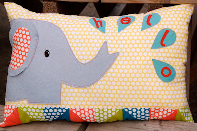 Elephant Cushion…and giveaway!
