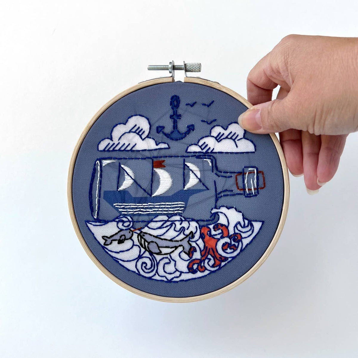 Reader Embroidery Kit — rikrack