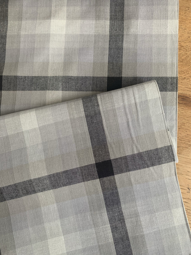 Andover Fabric Plaid in Charcoal - Kaleidoscope Stripes and Plaids - Alison Glass