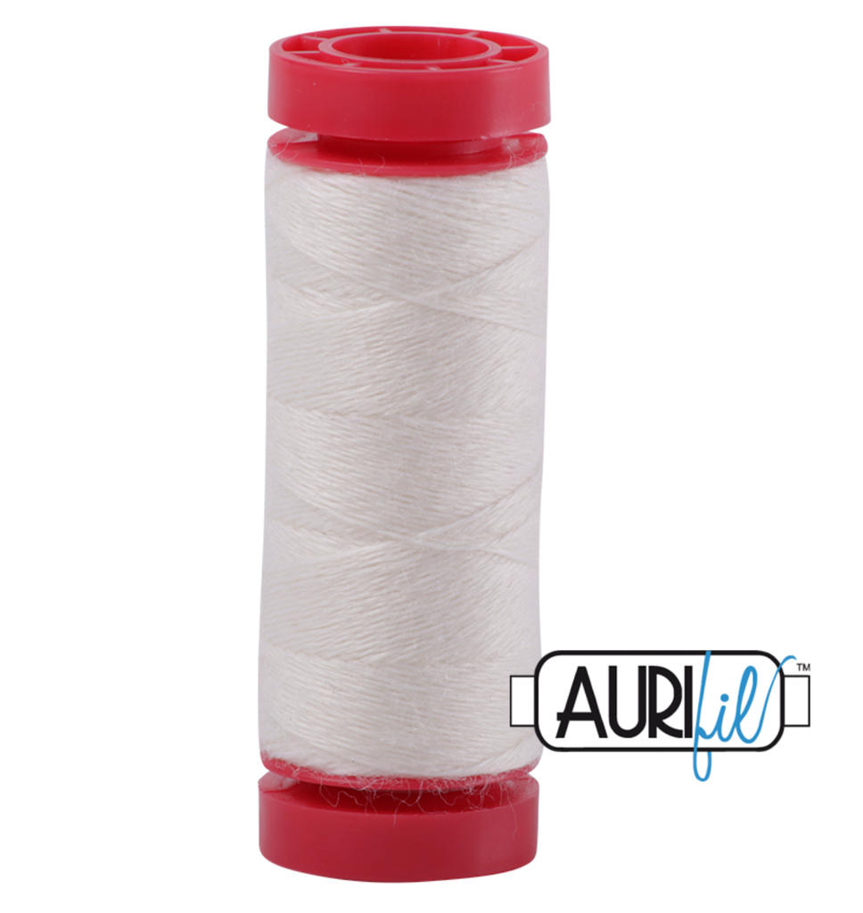 Aurifil Thread 8024 - Aurifil 12wt Lana Wool Thread - 50m White