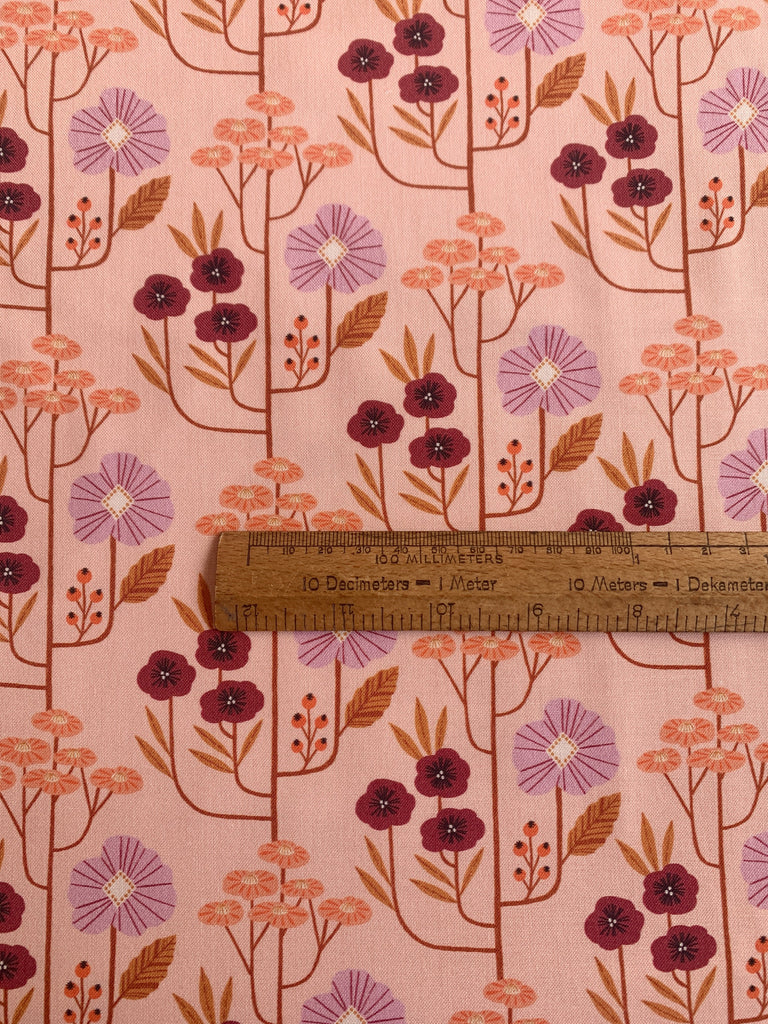 Dashwood Studios Fabric Apricot Floral - Wild - Bethan Janine - Dashwood Studio