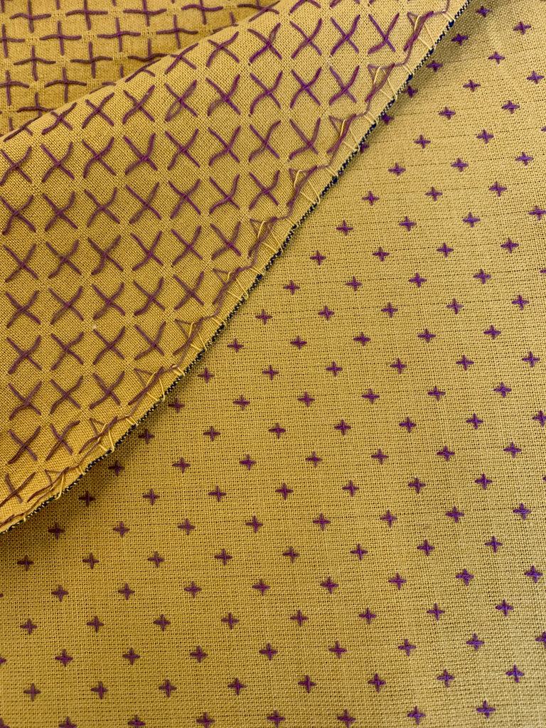Diamond Textiles Fabric Gold - Manchester Plus and Cross