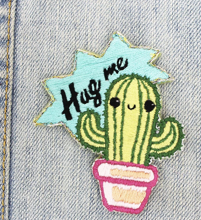 Ellbie Co Kits Cactus Hug Me DIY Embroidery Patch Kit - Ellbie Co