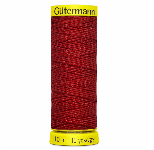 Gutermann Haberdashery Gutermann Shirring Elastic - 2063 Red