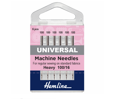Hemline Needles and Pins Universal Machine Needles - Heavy - 100/16