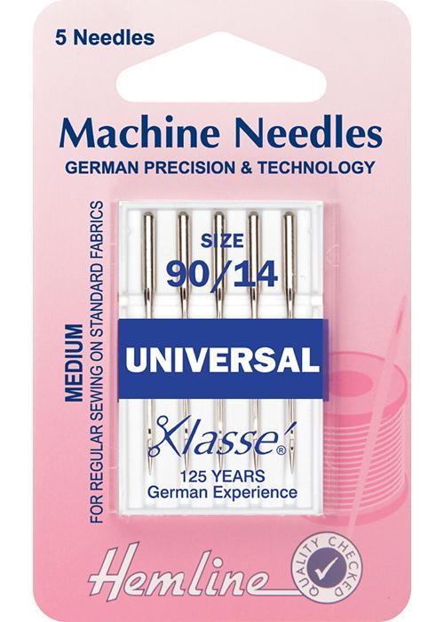 Hemline Needles and Pins Universal Machine Needles - Medium - 90/14