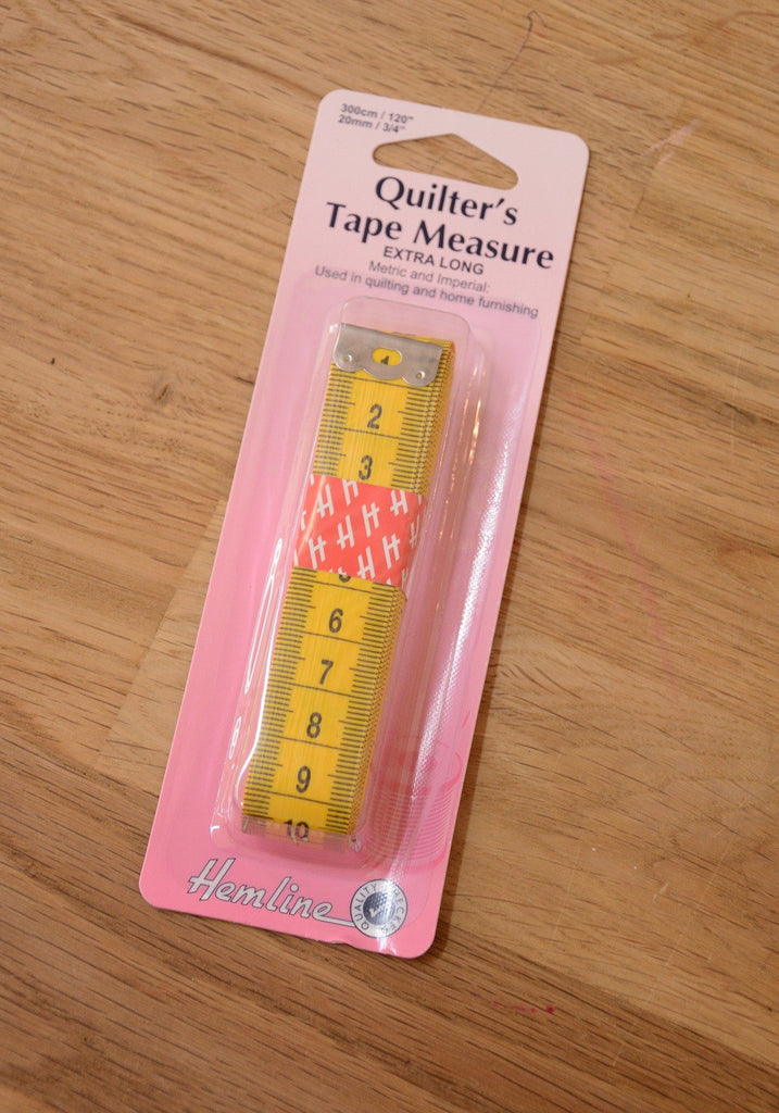 Hemline Rulers & Measures Quilters Tape Measure Extra Long