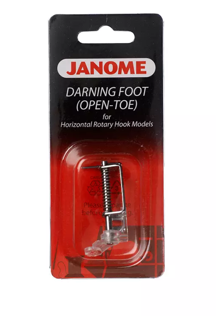 Janome Haberdashery Open Toe Darning Foot - Janome