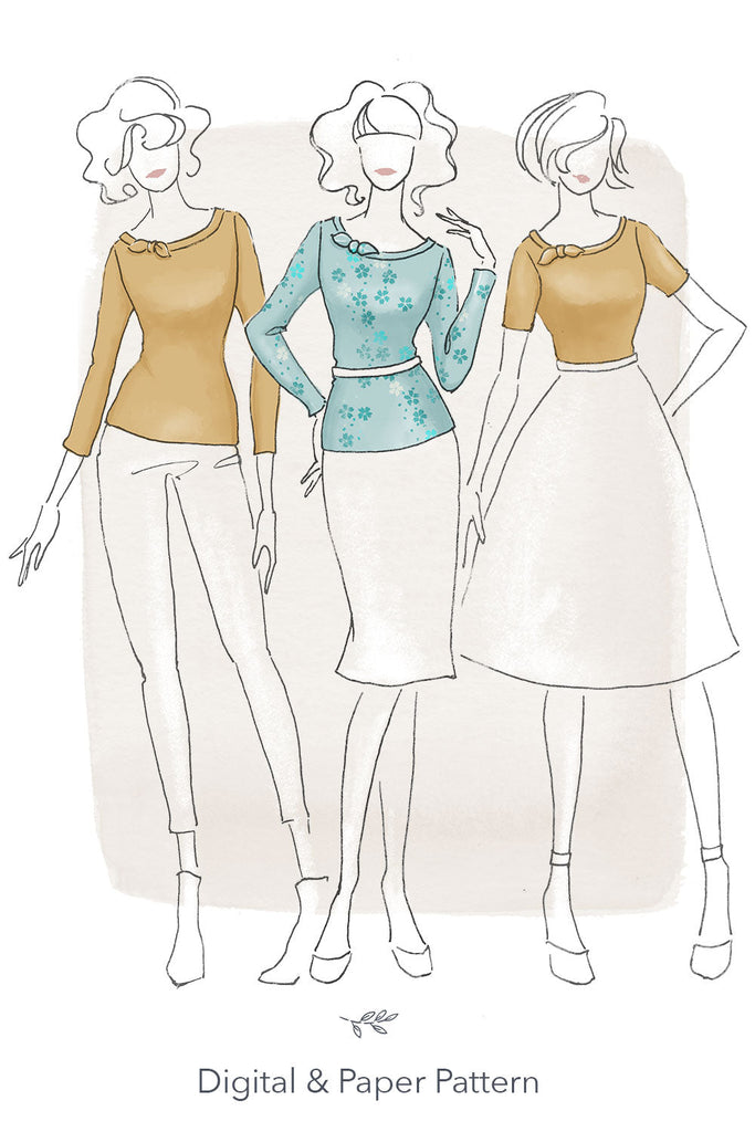 Jennifer Lauren Handmade Dress Patterns The Vielle Top - Jennifer Lauren Handmade - Digital PDF Download Pattern