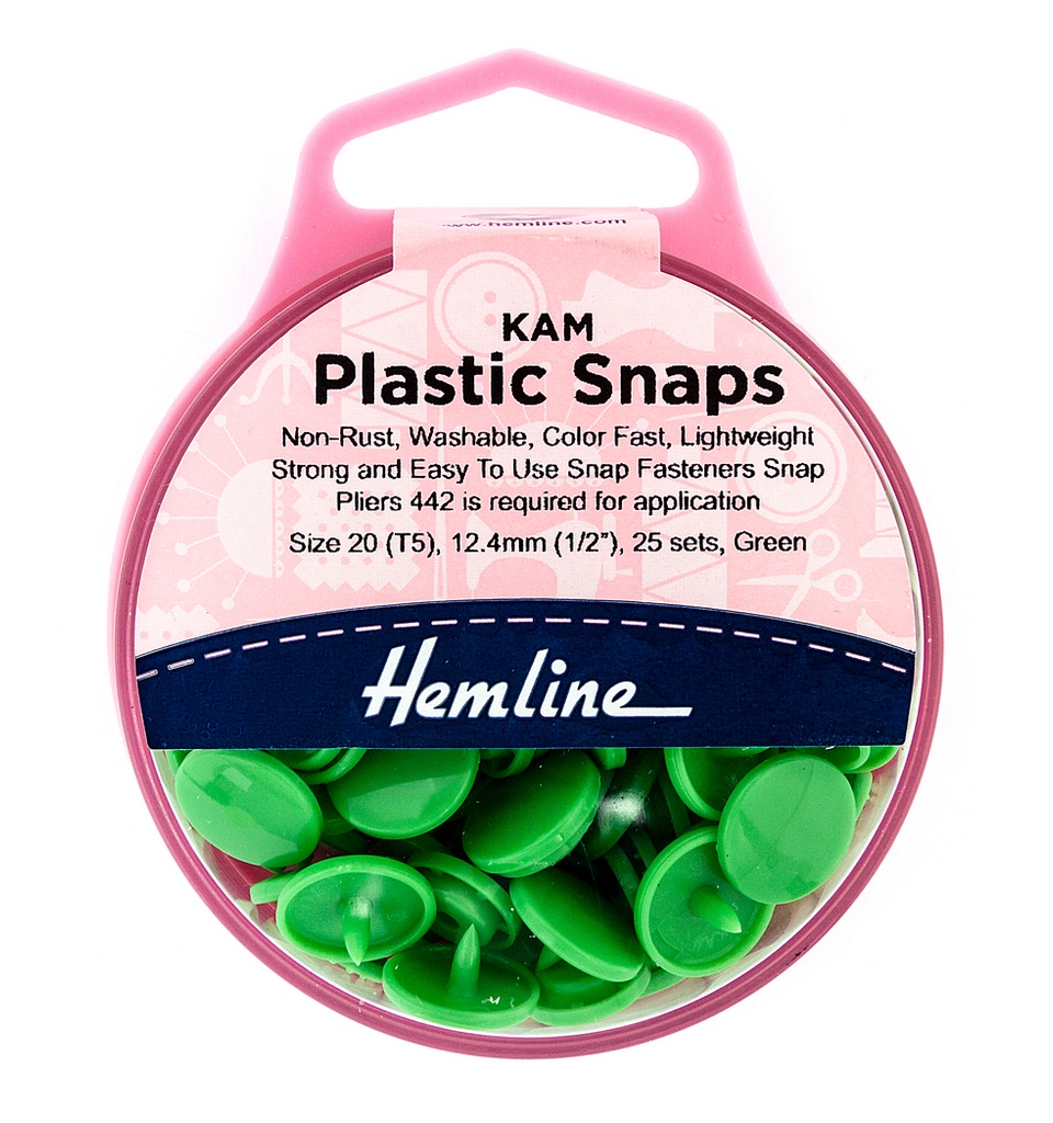 Kam Buttons Kam Snap - Green - 25 Set