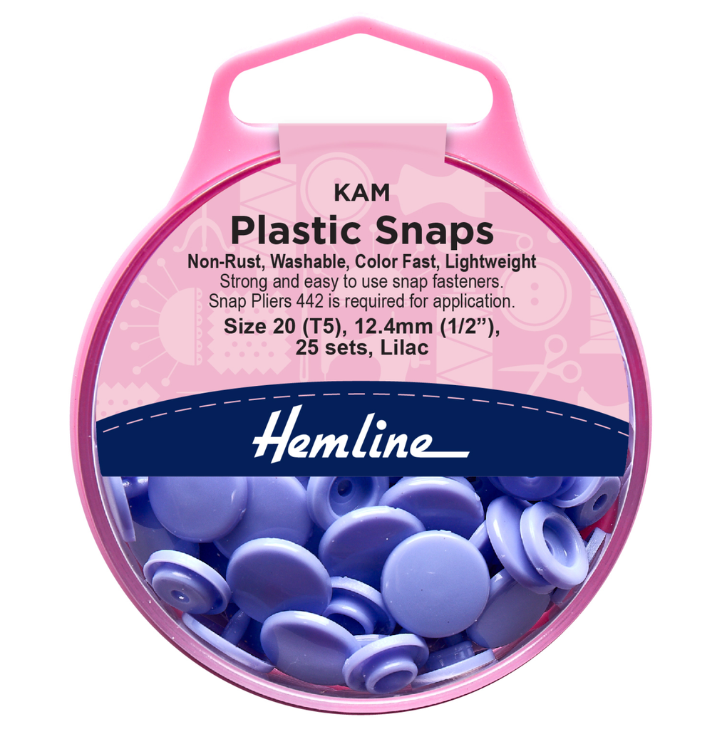 Kam Buttons Kam Snap - Lilac - 25 Set