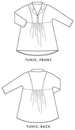 Liesl + Co Dress Patterns Late Lunch Tunic - Liesl & Co Patterns - PDF Version