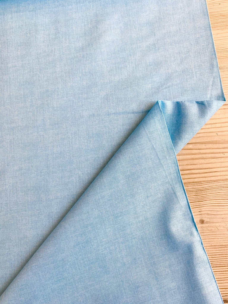 Makower Fabric Sapphire - Linen Texture - Makower