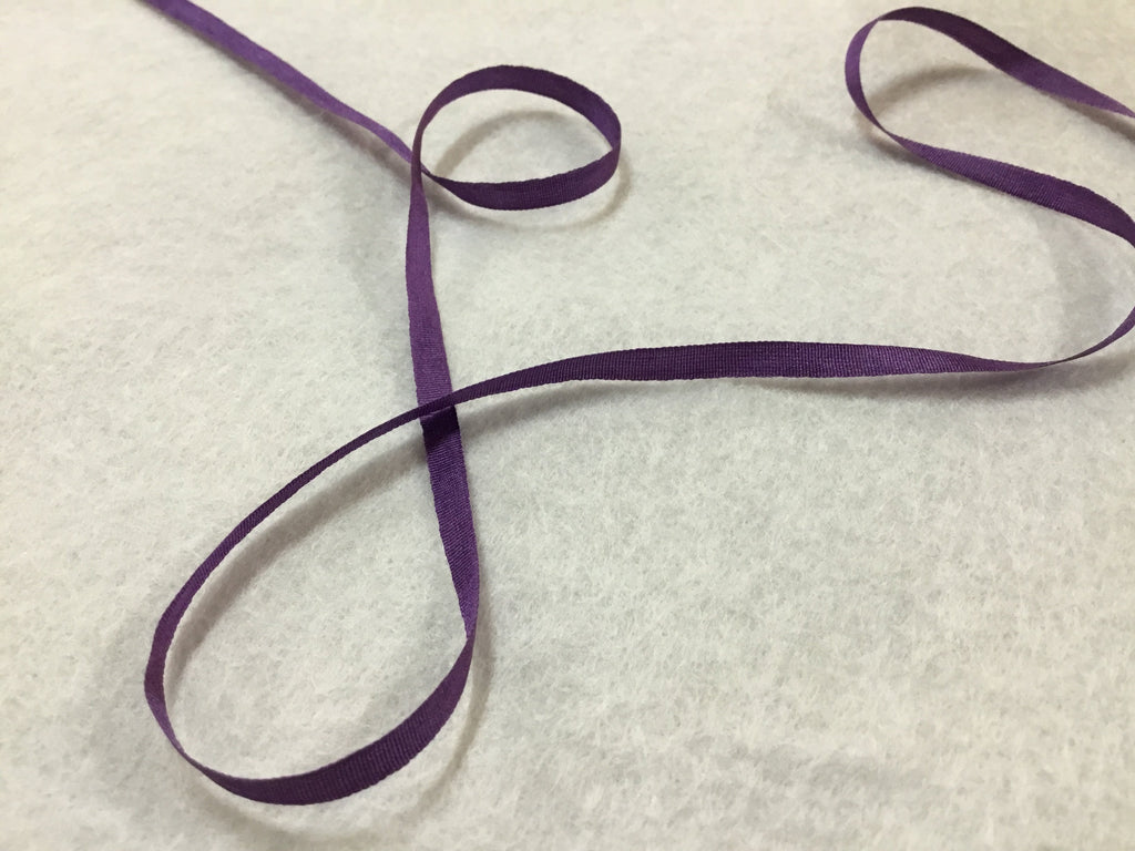 May Arts Ribbon and Trims Purple Silk Ribbon - 4mm