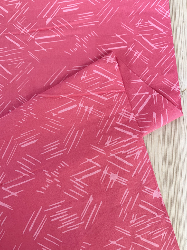 Me+You Collection Fabric Scratch in Pink - Modern Batiks by Me+You Collection - Hoffman