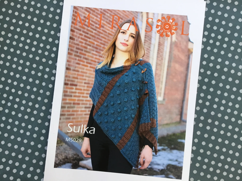 Mirasol Knitting Patterns Button-up Shawl Vest Pattern M5029 by Mirasol for Sulka