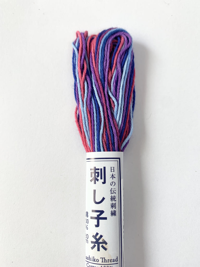 Olympus Thread Manufacturing Co. Thread Sashiko Thread - Variegated Purple
