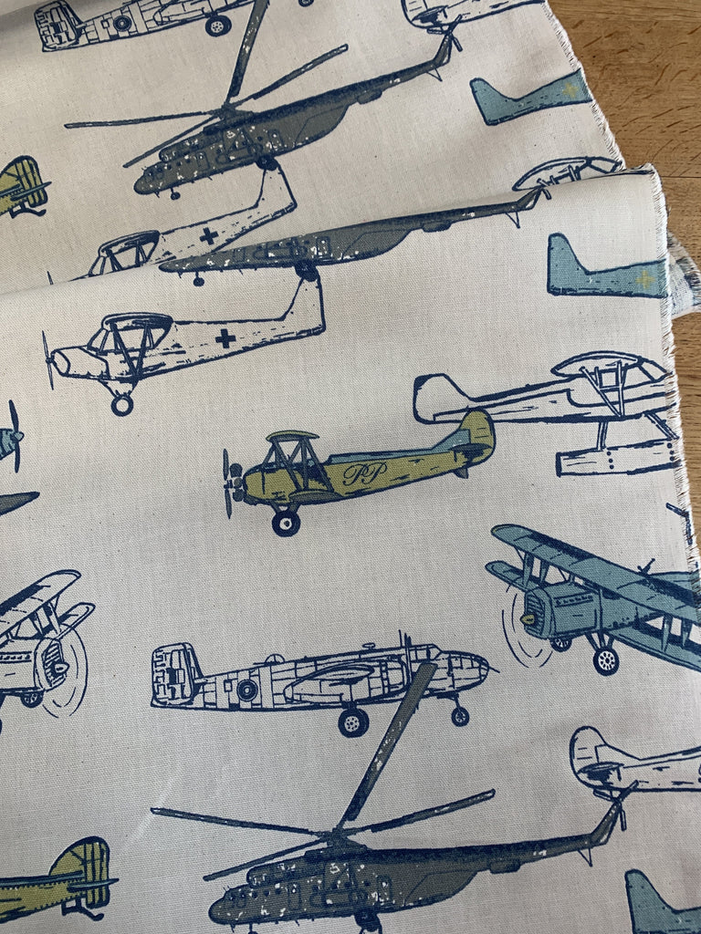 Premier Prints Fabric Aviation - Cotton Canvas - Premier Prints