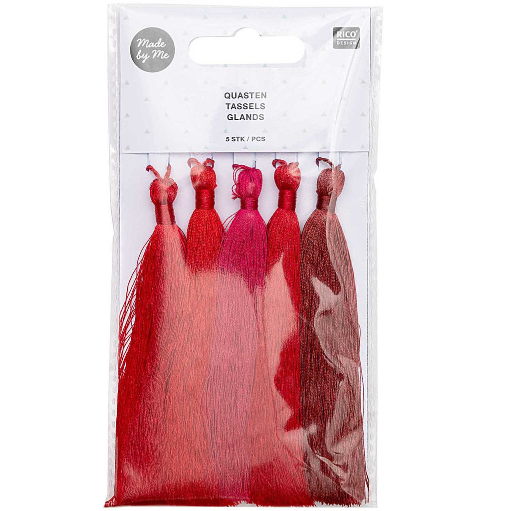 Rico Craft Supplies Tassels Set - Reds