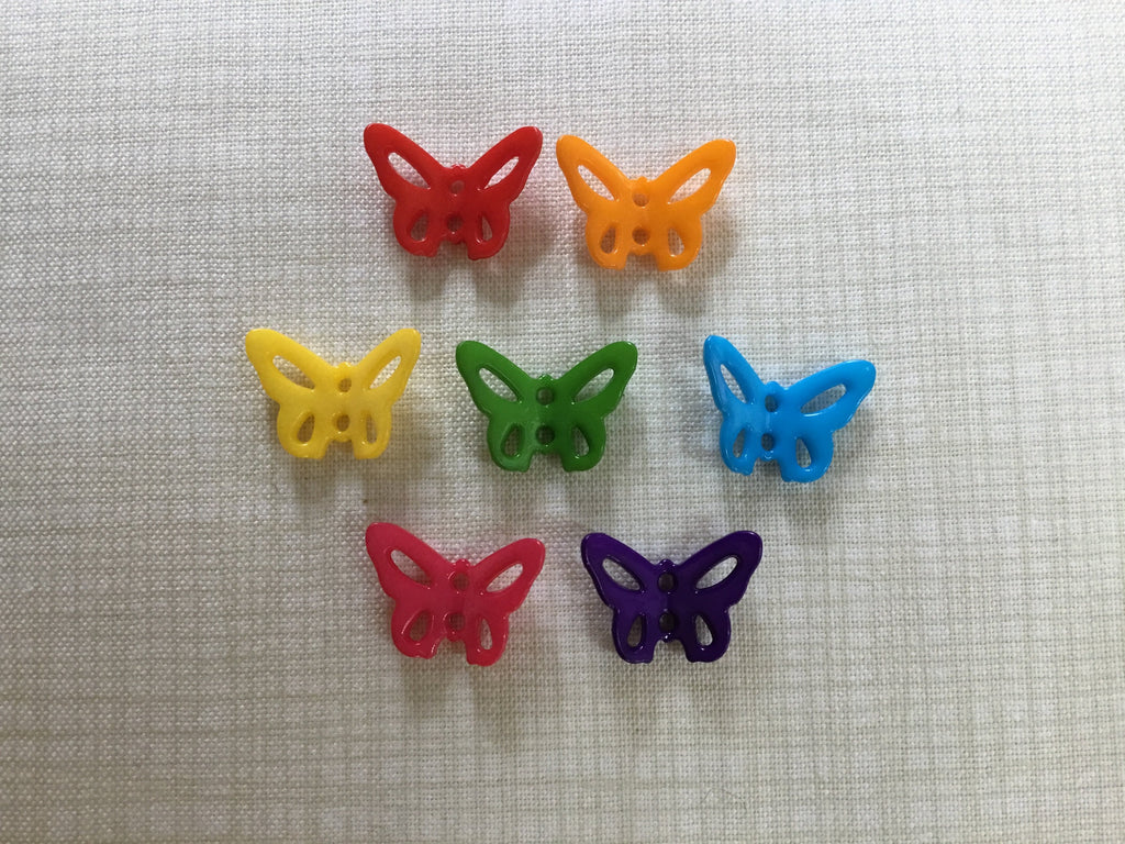 The Button Company Buttons Butterfly Button - 15mm. Various Colours