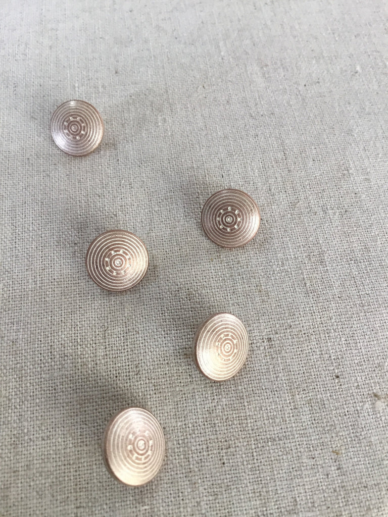 The Eternal Maker Buttons Shield Button - 10mm - Light Gold