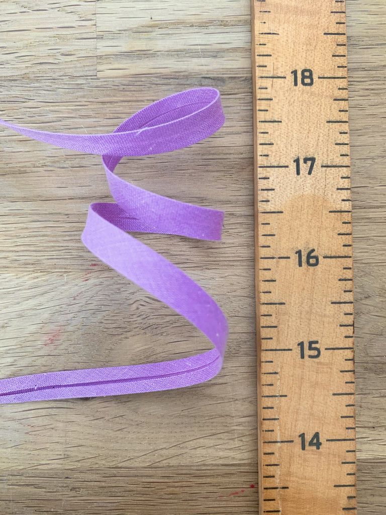 The Eternal Maker Ribbon and Trims 6mm Bias Binding - Lilac