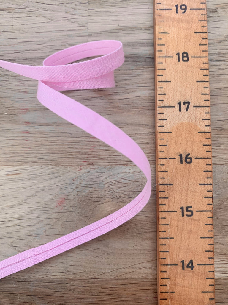 The Eternal Maker Ribbon and Trims 6mm Bias Binding - Pink