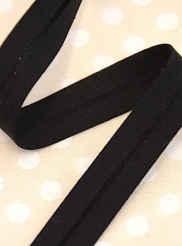 The Eternal Maker Ribbon and Trims Bias Binding Solid Black - 13mm