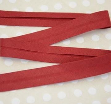 The Eternal Maker Ribbon and Trims Bias Binding Solid Scarlet 742 - 13mm