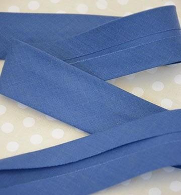 The Eternal Maker Ribbon and Trims Bias Binding Solid Wedgewood - 25mm