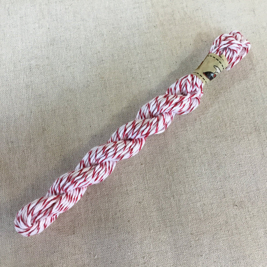 The Eternal Maker Ribbon and Trims Red/White Traditional Baker's Twine - 10 metre skein
