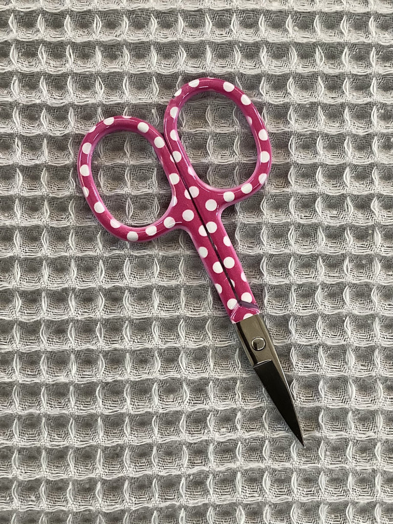 The Eternal Maker Scissors & Cutters Spotty Embroidery Scissors - Bright Pink - Style 1