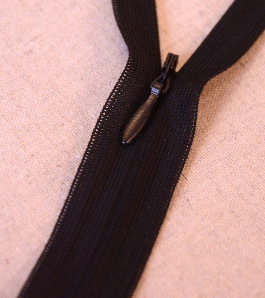 The Eternal Maker Zippers Invisible Zip - 20cm/ 8” - Black