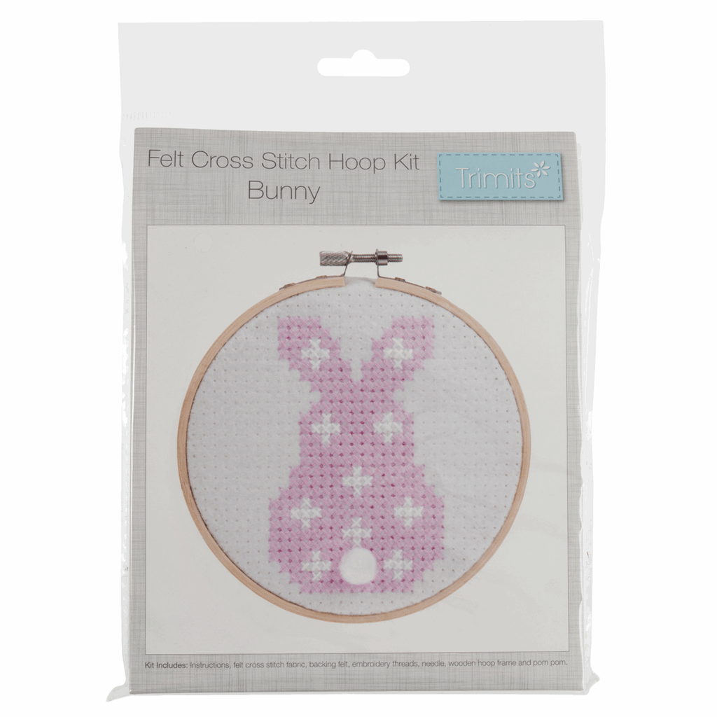 Trimits Kits Bunny - Felt Cross Stitch Kit - Trimits