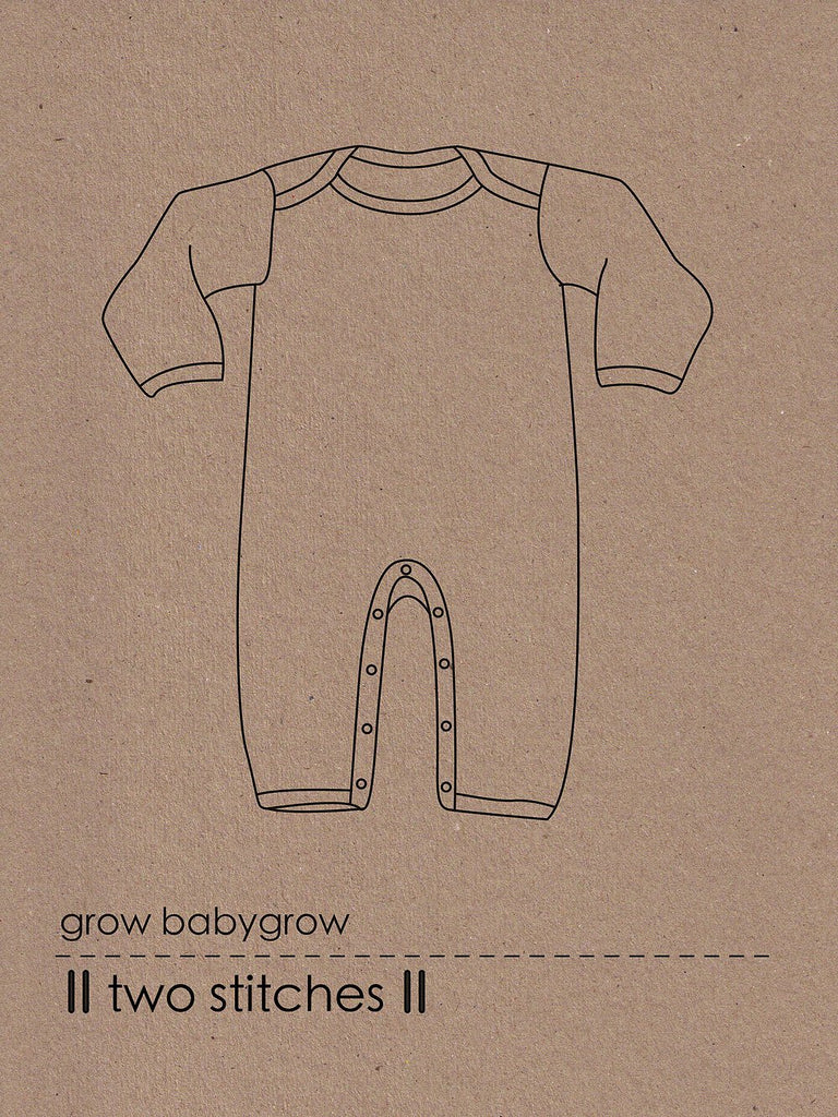 Two Stitches Patterns Dress Patterns Grow Babygrow - Two Stitches Patterns - Paper or Digital Options