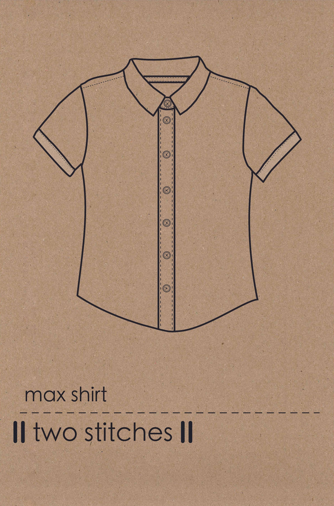 Two Stitches Patterns Dress Patterns Max Shirt - Two Stitches Patterns - PDF Download Pattern