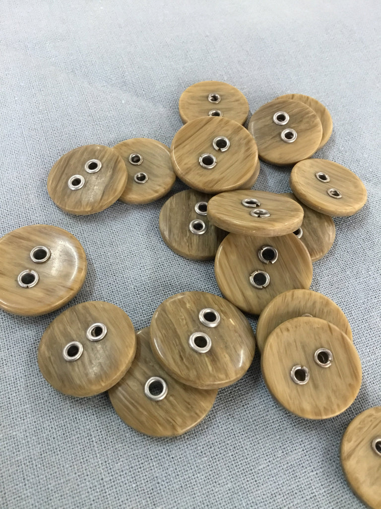 Unbranded Buttons 25mm Wood Effect Button