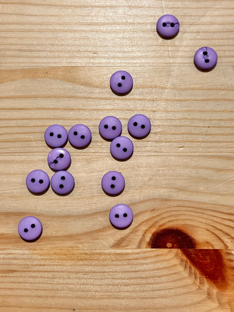 Unbranded Buttons Domed Button Lilac 10mm
