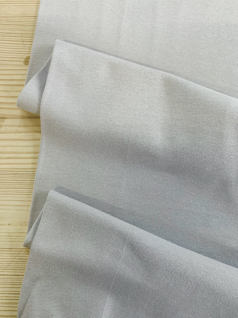 Unbranded Fabric Tubular Ribbing Organic - Silver Grey