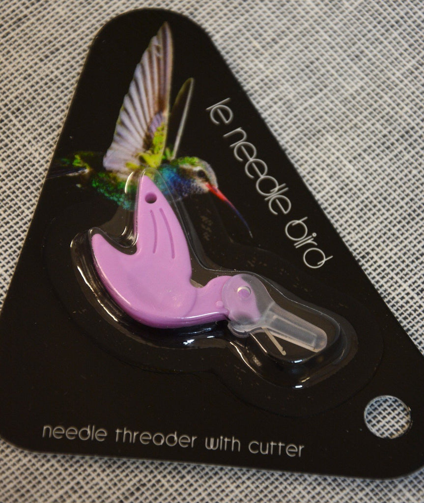 Unbranded Haberdashery The Needle Bird - Needle Threader with Cutter - Lilac