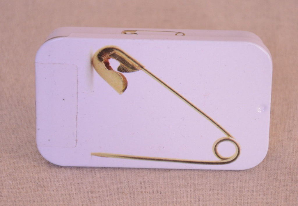 Unbranded Needles and Pins Brass Safety Pins in a Tin