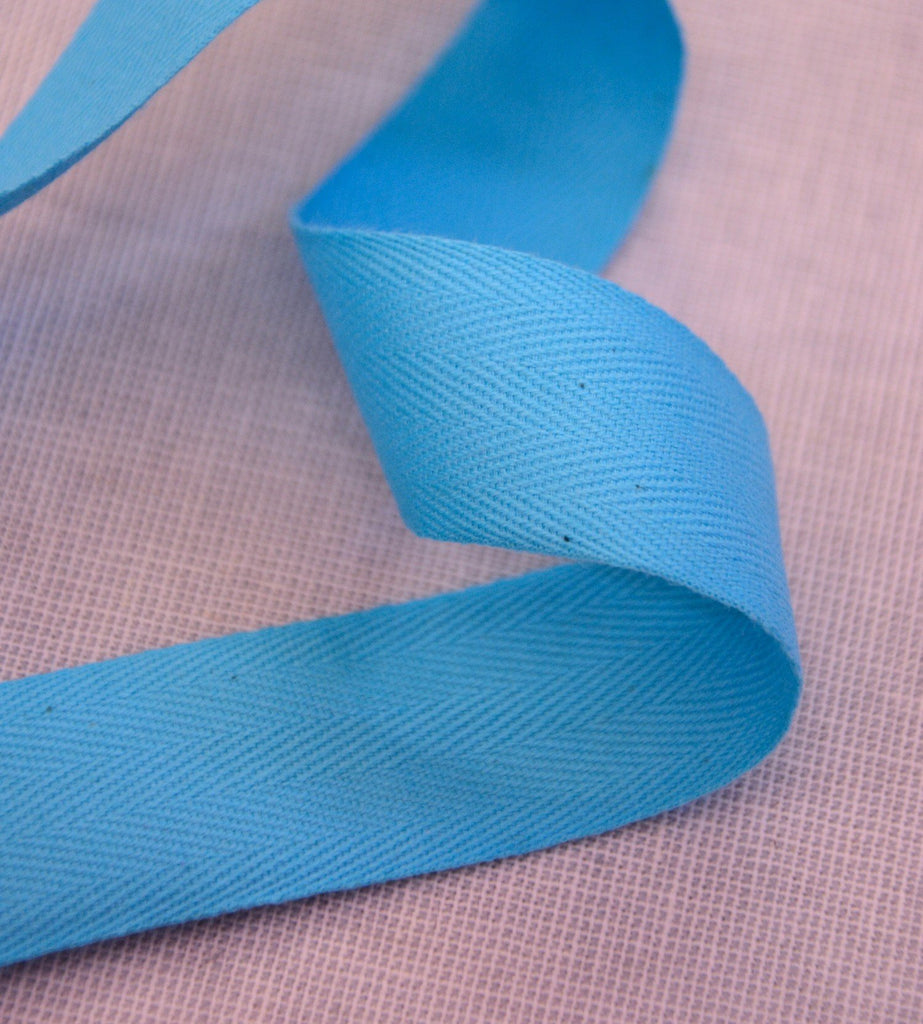 Unbranded Ribbon and Trims Apron Tape - 25mm - Aqua