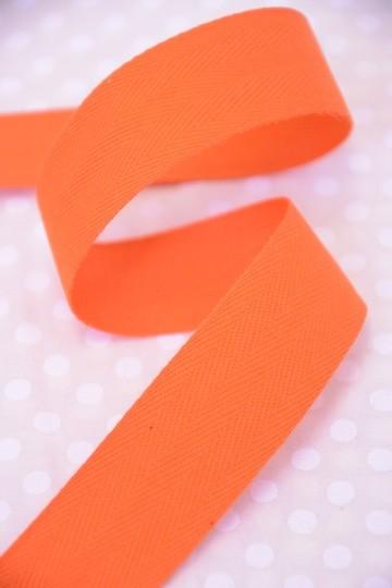 Unbranded Ribbon and Trims Apron Tape - 25mm - Orange