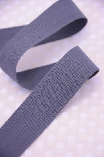 Unbranded Ribbon and Trims Apron Tape - 25mm - Smoke