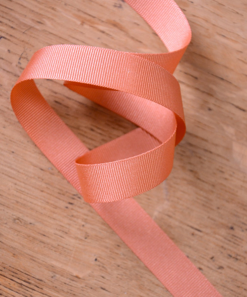 Unbranded Ribbon and Trims Grosgrain Ribbon - Orange - 16mm