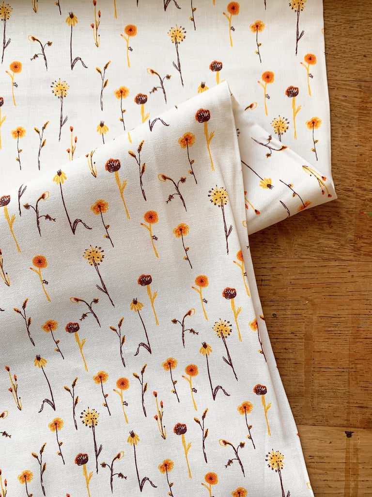 Windham Fabrics Fabric Cream Wildflowers - Far Far Away 3 - Heather Ross