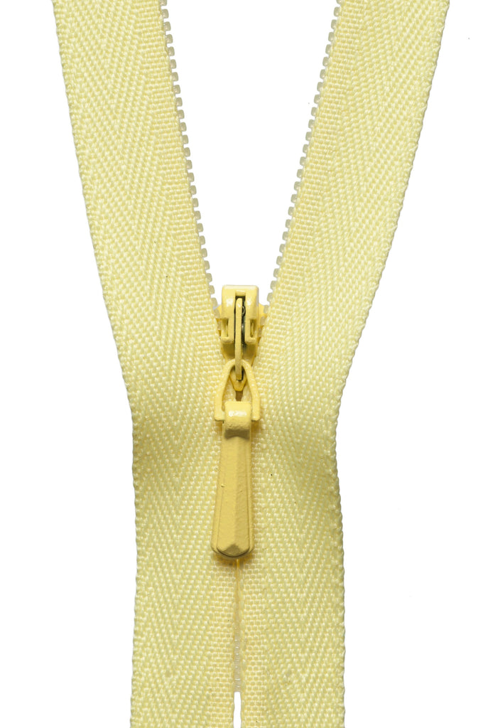 YKK Zippers 40cm/16" Concealed Zip -  503 Lemon - Various Sizes