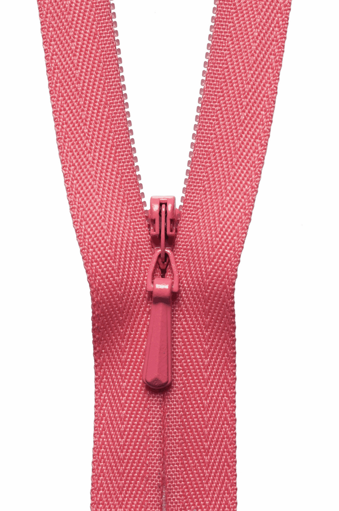 YKK Zippers Concealed Zip - 338 Coral Pink - Various Sizes