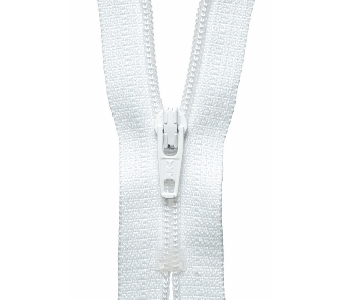 YKK Zippers Standard Zip - 20cm/ 8" - White