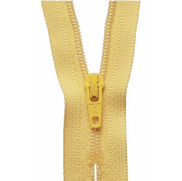 YKK Zippers Standard Zip - 20cm/ 8" - Yellow Gold 001